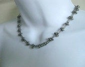 Unisex Infinity Knot  NECKLACE / Choker Antique Silver Tone FREE SHIPPING