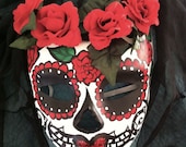 Day of the Dead, Mardis Gras, Sugar Skull Mask, Veiled Catrina