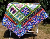 Flip Flop Quilt appliqued and pieced lap size