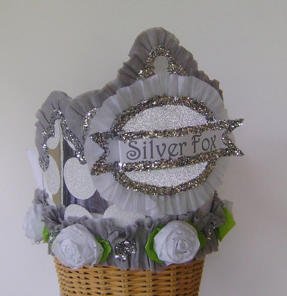 Birthday crown/hat Adult Birthday - SILVER FOX or customize Il_570xn