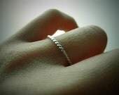 Sterling Silver Twisted Wire Ring - Beauty Of Timeless Simplicity
