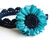 INSTANT DOWNLOAD - Crochet PATTERN (pdf file) Daisy Headband (all sizes)