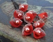 Swarovski Pearl Bobby Pins Bridal Wedding Prom 9 Wire Wrapped Beaded Hair Pins Bridesmaid Party Gift Flower Girl