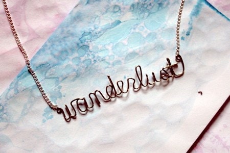 Wanderlust Necklace - Gift for a nomad, traveller, gypsy, free spirited woman