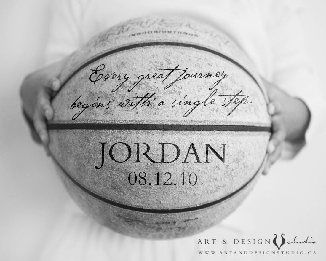 Sports Art - Personalized with Boys Name - 8x10 Art Print