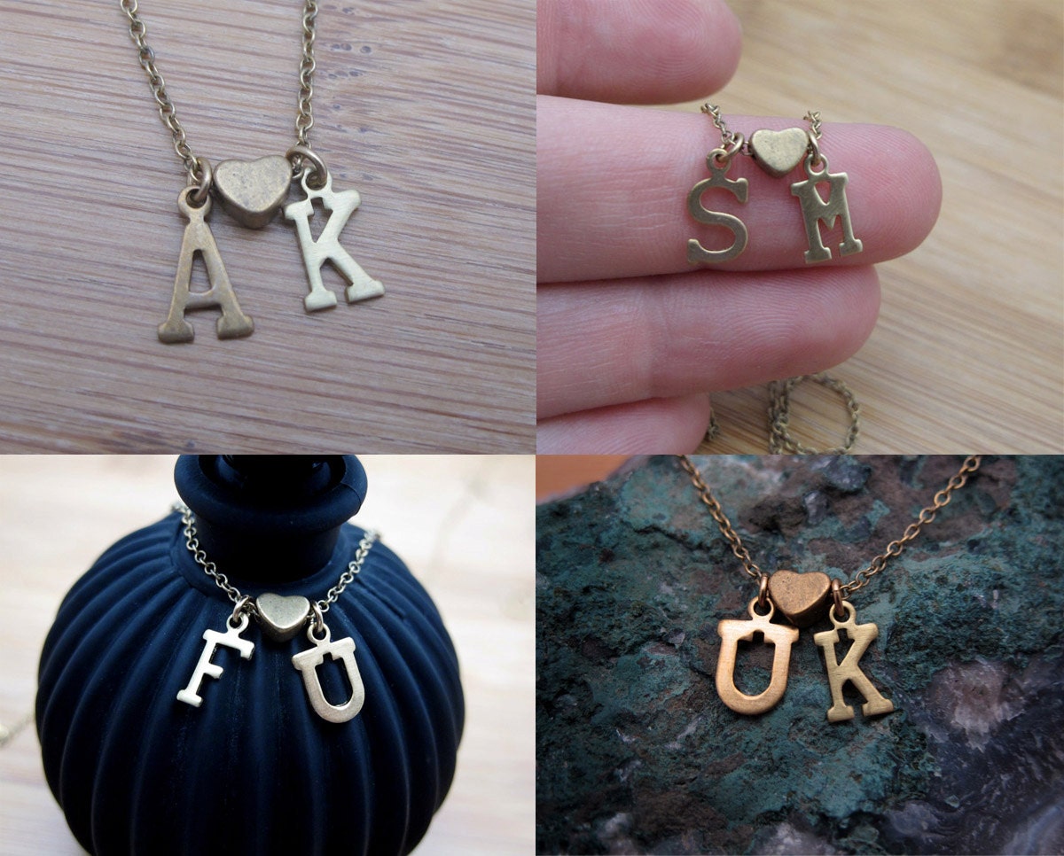 Someone Loves Someone - Custom Letter Charm Necklace