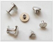 20sets  9mm x 6mm silver screws rivets Chicago screw/Concho screw