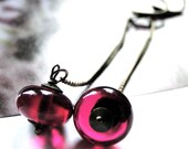 SPRING SALE Dangle Earrings, Blown Glass Accessories, Gift for Her, Boho Chic Accessories