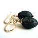 Earrings, Autumn Forest Green, Deep Speckled Green Glass, Rustic, 14kt Gold Filled Hoops, Vermeil, 24kt gold plate Earrings