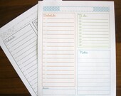 Pretty Daily Planners - 2 documents - INSTANT DOWNLOAD
