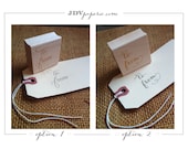 to & from wooden rubber hand stamp
