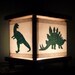Dinosaur Night Light Lantern Lamp Trex Brontosauraus