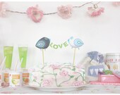 cake birds banner - baby shower topper