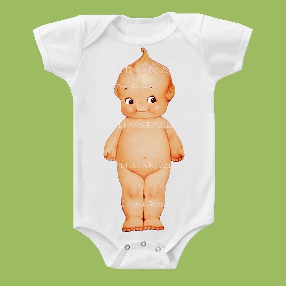 Retro Kewpie One Piece Baby ,Tank or T-Shirt by ChiTownBoutique.etsy