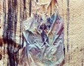 Tie Dye Feather Print Vest
