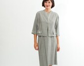 Vintage 1960s Suit - 60s Jackie O Suit - Classic Grey