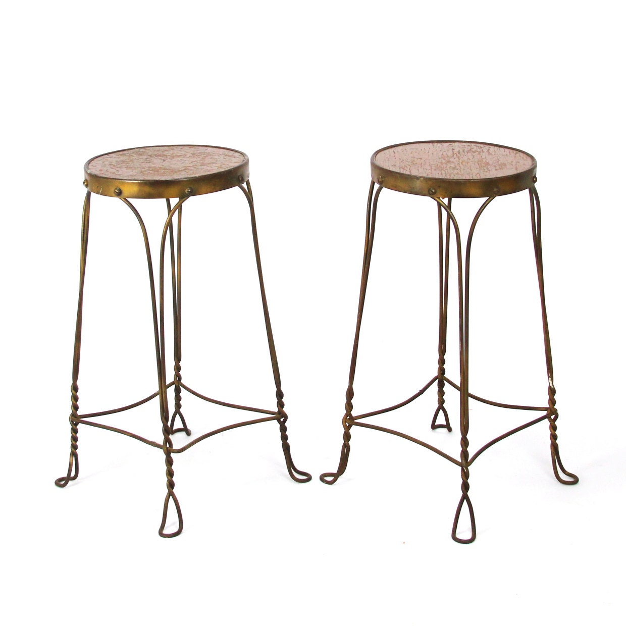 set of ice cream parlor stools by lacklusterco on Etsy