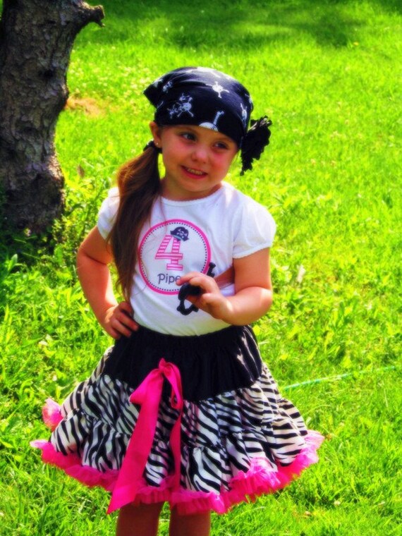 Ahoy Matey...Personalized Girl Pirate Hat Party Iron-on Shirt Transfer Il_570xn