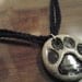 Polymer Clay Stamped Puppy Paw Print Pendant/Necklace