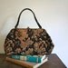 vintage needlepoint bag - AUTUM floral tapestry handbag