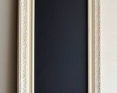 KITCHEN CHALKBOARD for Sale Narrow Home Decor Rectangle Ivory White Bulletin Board Organizer Mud Room MAGNETIC Chalk Board - Ready to Ship