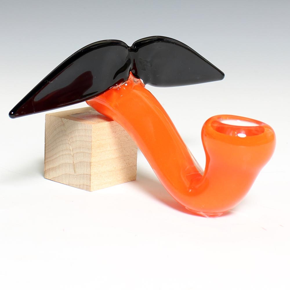 Glass Mustache Pipe - Sherlock - Hedcraft Glassworks-