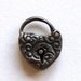 Victorian Sterling Silver Charm Lock Flawed
