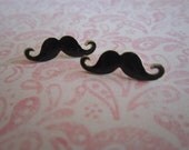 Fashion Vintage Black Mustache Stud Earrings