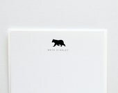 BEAR - Personalized Letterpress Stationery for Kids