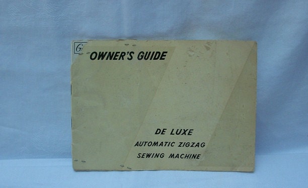 de luxe sewing machine manual