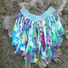 Floating on the Winds of Love Hand Dyed Fairy Wrap Skirt / One of a kind Yoga / Movement Skirt / Unique Up-Cycled Dance Skirt / Beach Wrap