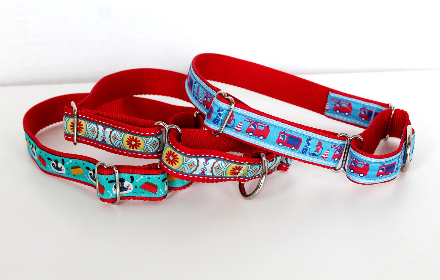 Make Mine a Martingale Dog Collar / 1 inch width / big dog / Adjustable
