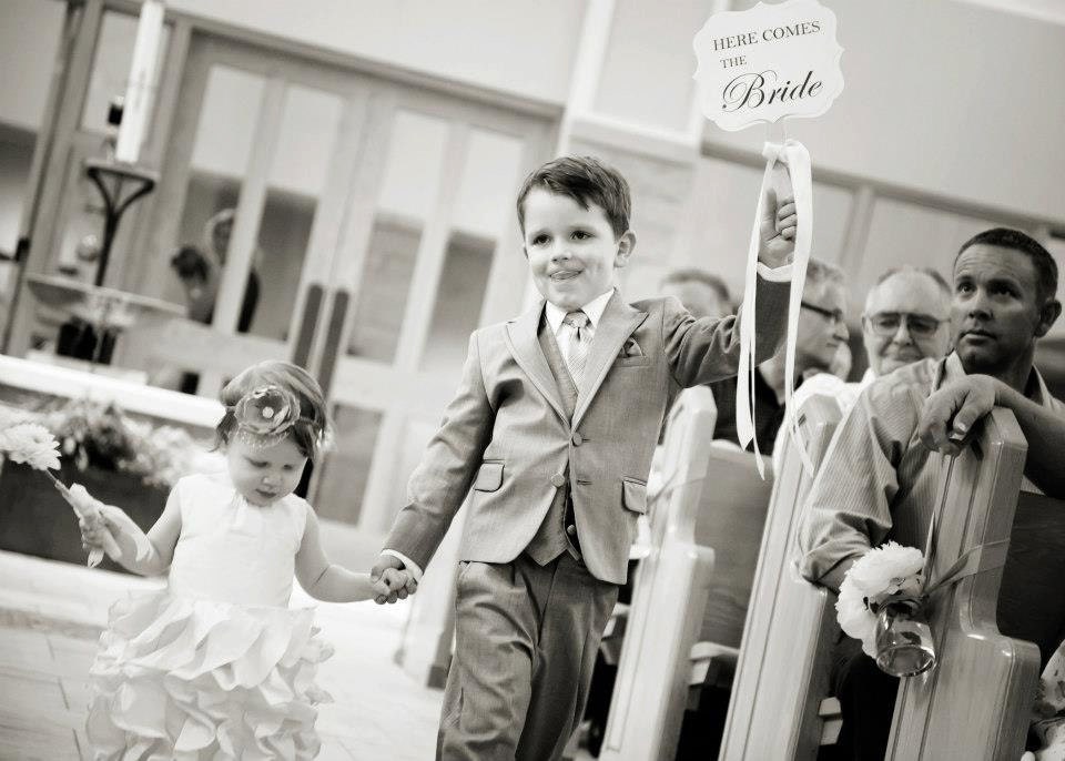 Here Comes the Bride Wedding Ceremony Sign for your Ring Bearer or Flower Girl Lets your Guests Know the Bride is on her Way