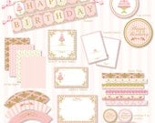Cake Tea Party Birthday Printable Party - Custom Package Il_170x135
