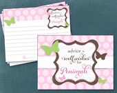 Sweet Butterfly Polka Dots. Advice & Well Wish Cards. Printable Cards by Tipsy Graphics. Any Colors Il_170x135