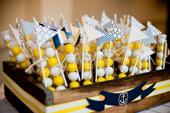 Nautical Baby Shower PRINTABLE Party Flags (INSTANT DOWNLOAD) by Love Thy Day Il_570xn