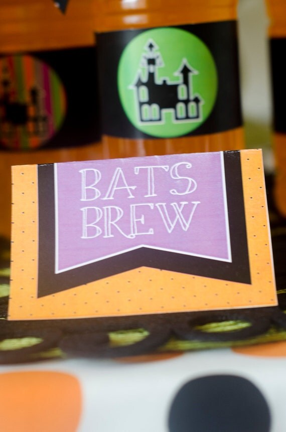 Halloween Party PRINTABLE Spooktacular Food Tent Cards from Love The Day Il_570xn
