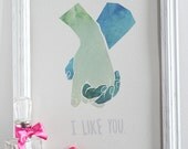 Illustration Print - Friends Love Hands Print