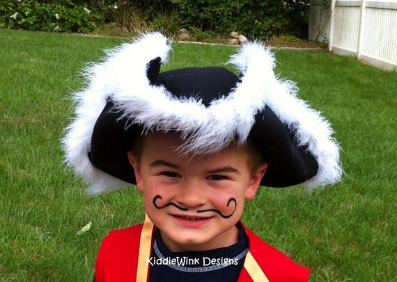 Deluxe Captain's Pirate Hat for kids - KiddieWinkDesigns