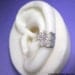 Detailed leaf sliver ear cuff earring jewelry - non pierced earcuff for men and woman 092412