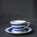 The beautiful blue lined vintage cup