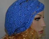 Blue Lacey Beannie 409