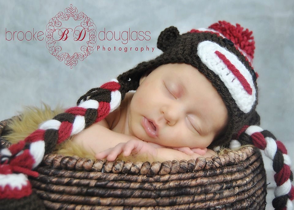 PDF Sock Monkey Hat PATTERN