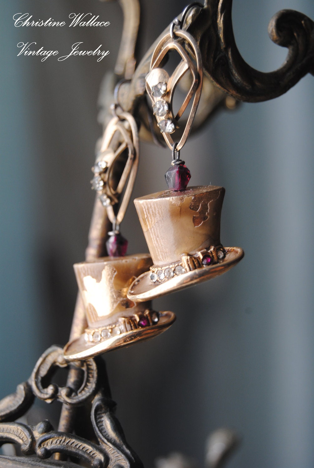 Old Top Hats--EARRINGS