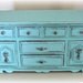 Vintage French Beach Chic Blue Jewlery box