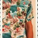 RARE 1940's Australian Great Barrier Reef & Islands Print Novelty Print Rayon Button Up Shirt by Desmond - Rich Colors - Beach Life - Size L
