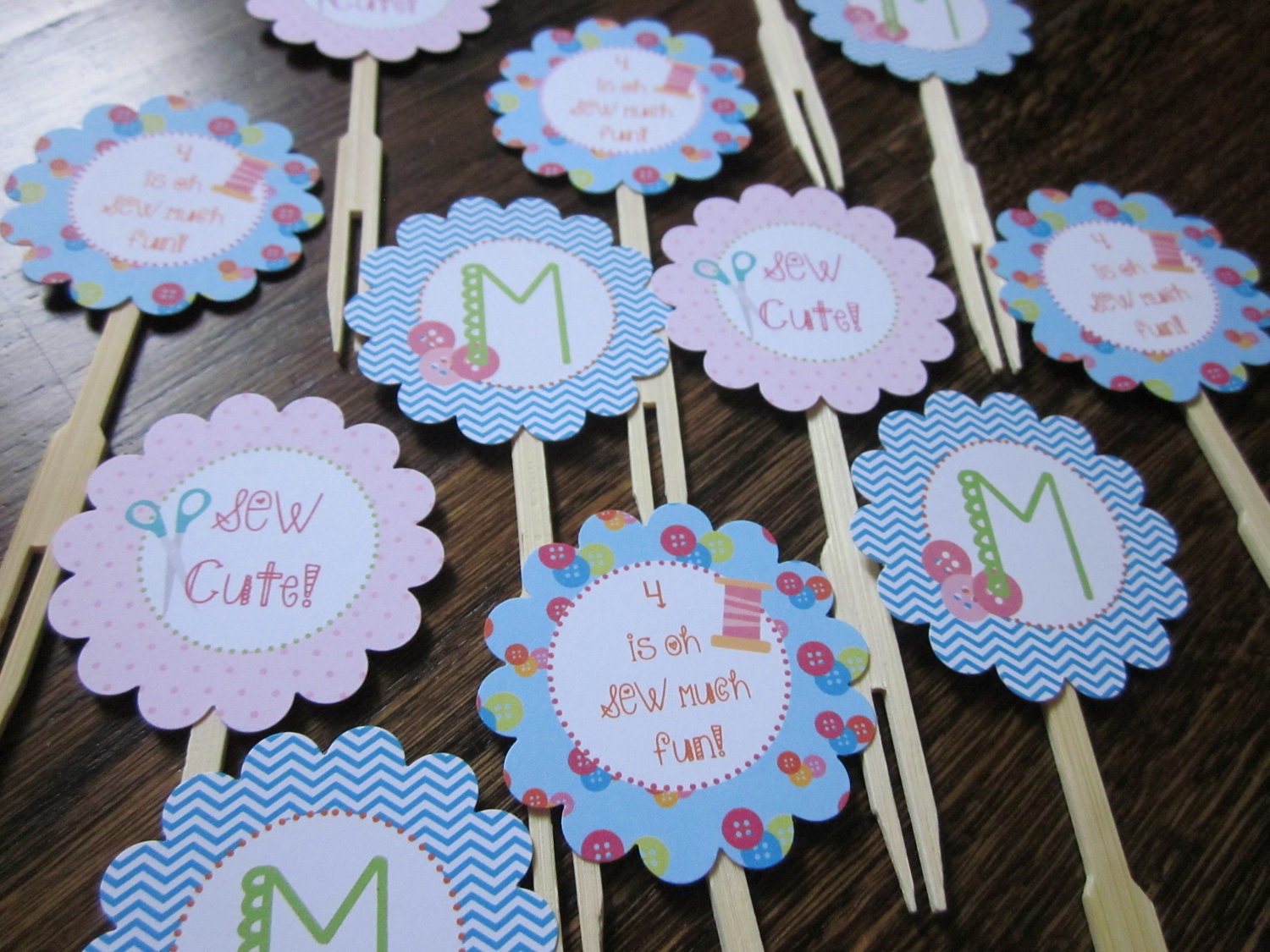 Sew Cute Collection: Set of 12 Cupcake Toppers. LaLa Loopsy Cupcake Toppers. LaLaLoopsy Inspired. La La Loopsy Birthday. Il_570xn