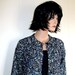 Gorgeous BOHO HIPSTER Mint Marbled Tweed Fall and Winter Chunky CARDIGAN 88 percent Acrylic 12 percent Wool Size Medium