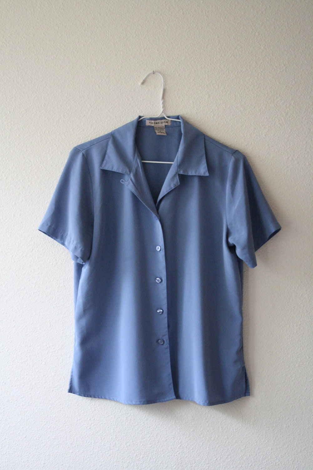 vintage light blue blouse