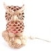 Large Owl Light - Vintage 1970s Tall Ceramic Bird Lamp / Fire Fowl